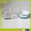 Glass Craft/Blue Cap Cream Jar